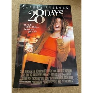 28 Days Movie Poster Sandra Bullock Viggo Mortensen 1999 Columbia Pictures 27x40